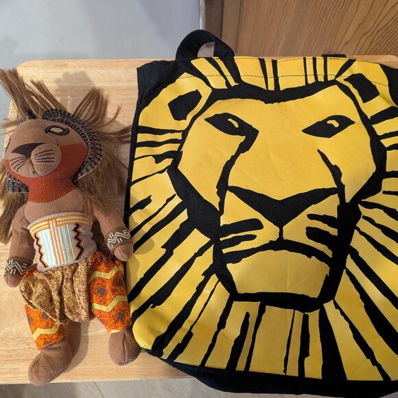 Walt Disney The Lion King-The Broadway Musical Bundle-Simba and Tote Bag - Picture 1 of 7